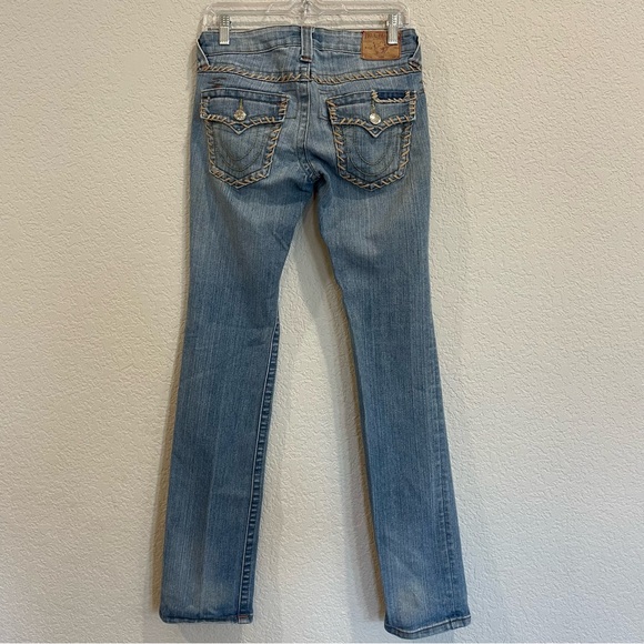True Religion Denim - True Religion Joey Vintage Y2K Jeans with Whipstitch Back Pockets - Tall Inseam